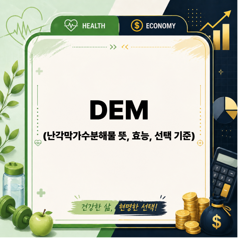 DEM 난각막가수분해물, 관절 관리에 관심받는 이유와 성분 총정리