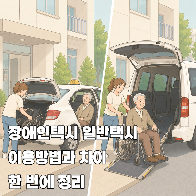 장애인택시 일반택시 이용방법과 차이 한 번에 정리