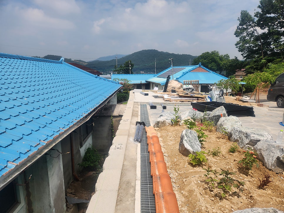 충남 천안휀스 신축 전원주택 안전을 위한 보리수 휀스 설치 완료