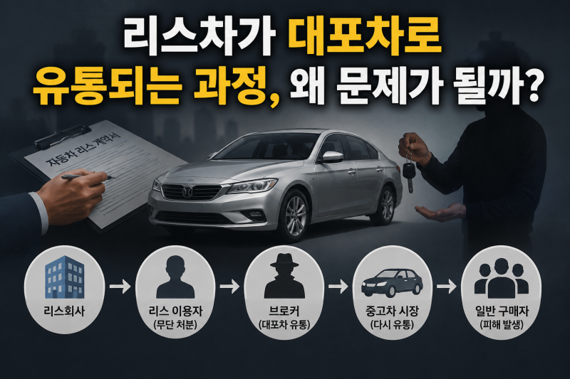 리스차 대포차 거래 전 필독! 장물취득죄 피하려면 자동차등록부터 확인하세요.