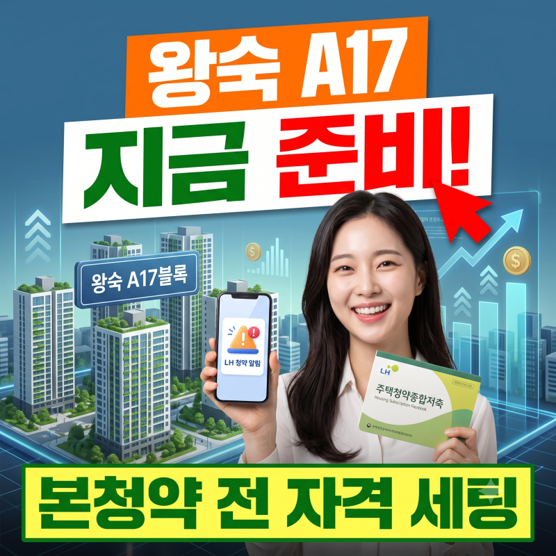왕숙 A17 공공분양, 시세차익 70% 가져가는 나눔형입니다