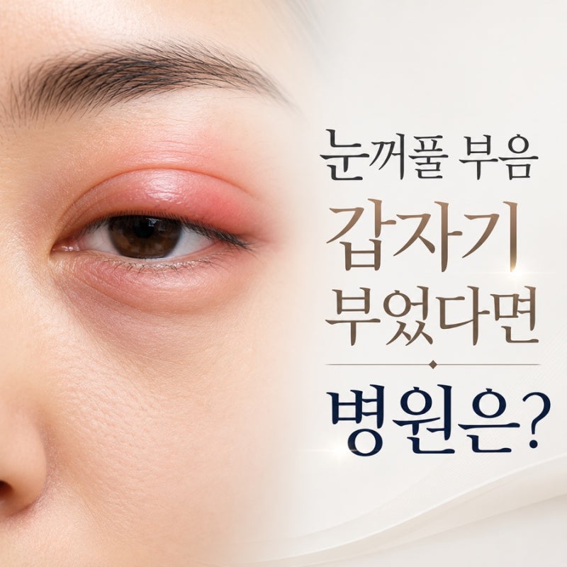 눈꺼풀 부음 갑자기 부렀다면 병원은 어디로 어디로 가야할까?