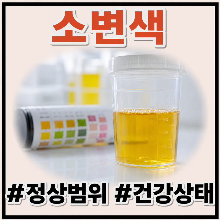 소변 색깔로 보는 건강 상태 (ft. 진료가 필요한 경우)