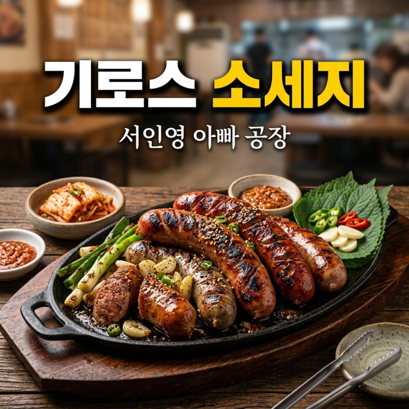 기로스 소세지 서인영 아빠 공장 파는곳과 일반 소시지 차이점 총정리