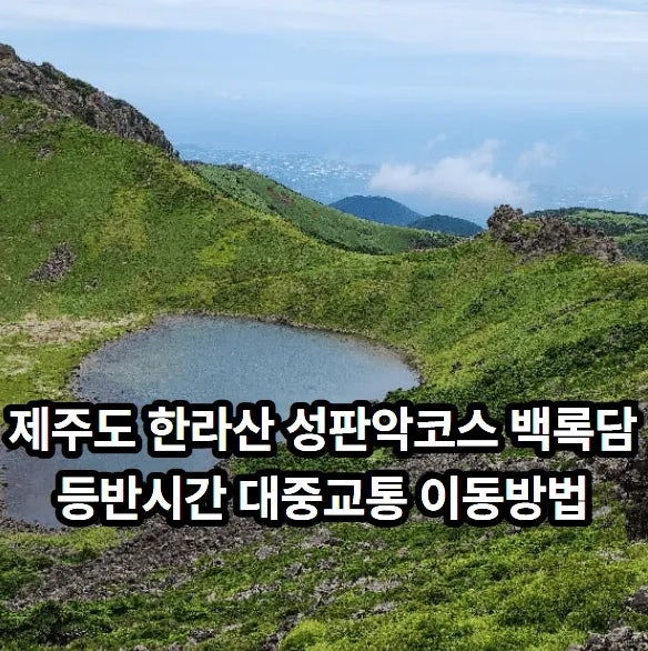 제주도 한라산 성판악코스 정상 백록담 등반시간 대중교통 이동방법