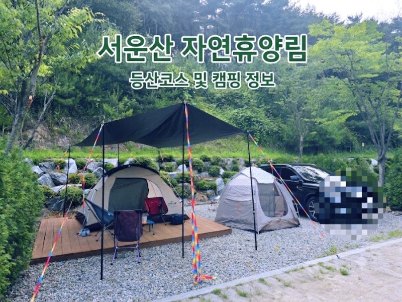 ⛰️ 경기도 조용한 힐링 캠핑, 안성 서운산 자연휴양림 1야영장 7번 데크 1박 2일 후기! (+서....