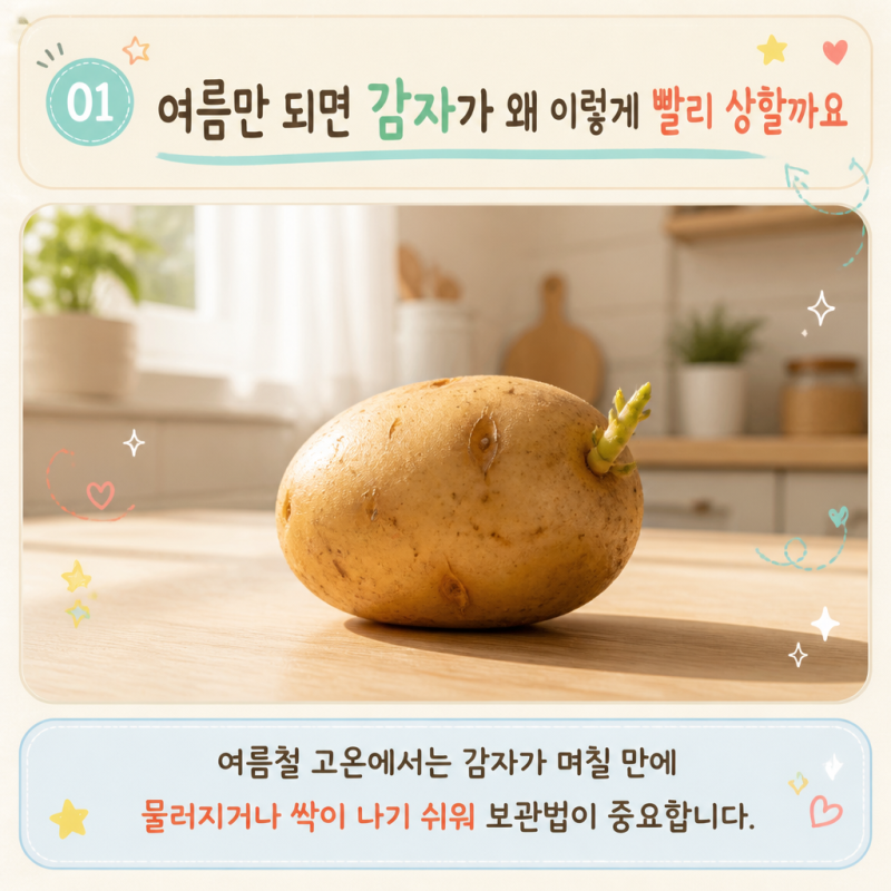 여름 감자 냉장 냉동 보관방법 신선하게 유지하기 위해서는?