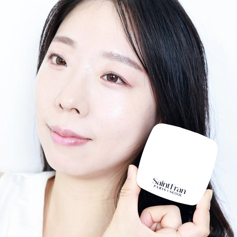 여름 쿠션팩트 추천 세인트프랑 더마 스킨에끌라 틴트 건성 광채쿠션 박민영 화장품!