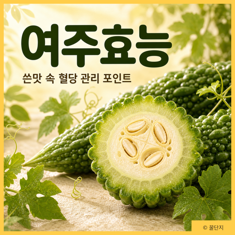 여주 효능, 혈당 잡는 천연인슐린 성분과 말린 여주 가루 먹는법
