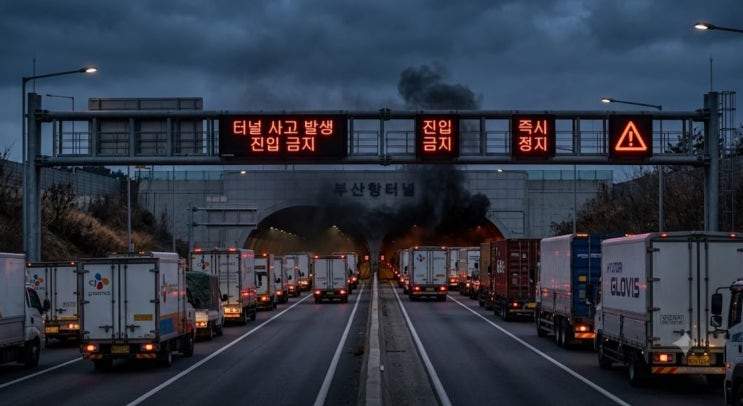 [<b>장성</b> 터널 <b>화재</b>] 고속도로 전면 통제 후폭풍, 물류 지연 피해와... 