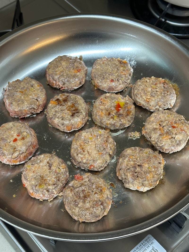 아기 떡갈비 무염 레시피 (소,돼지고기 다짐육 요리)