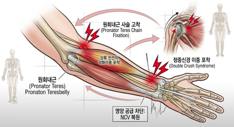 [의학 공부] 만성 수근관 증후군(CTS)의 허상 — 국소적 횡수근인대(TCL) 압착론을 넘어선 정중....