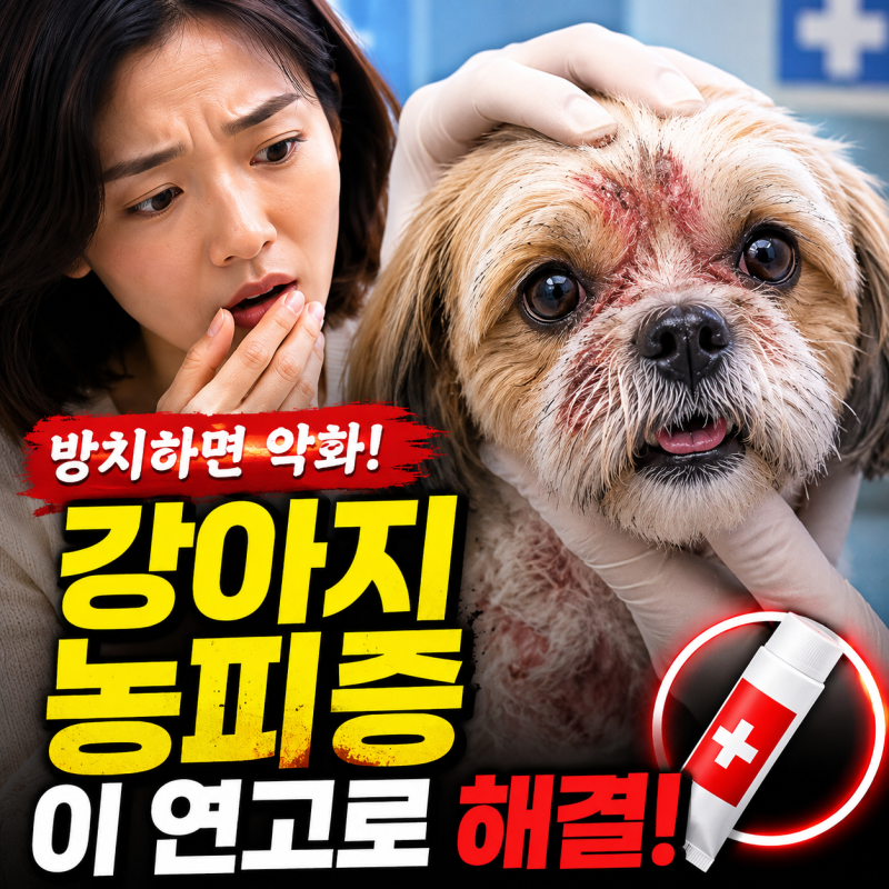 강아지 농피증 원인, 연고와 치료방법 꼭 확인하세요