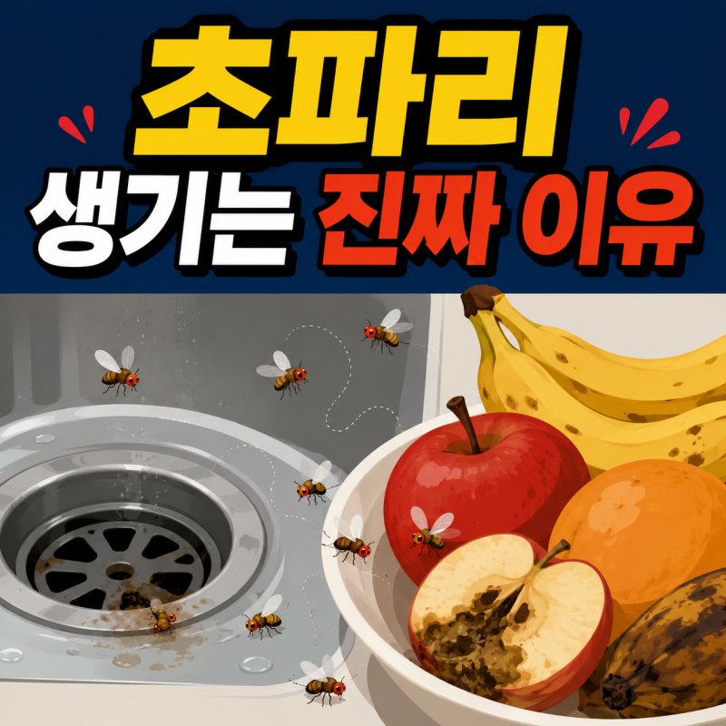 분명 깨끗이 치웠는데 왜 자꾸…초파리 생기는 진짜 이유와 예방법