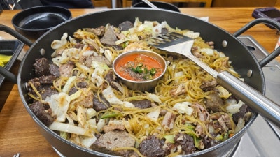 송도곱창 백순대 맛집, 백순대본가새맛 송도점