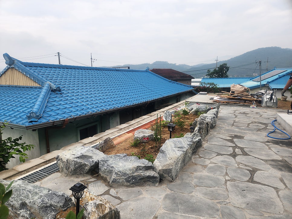 충남 천안휀스 신축 전원주택 안전을 위한 보리수 휀스 설치 완료