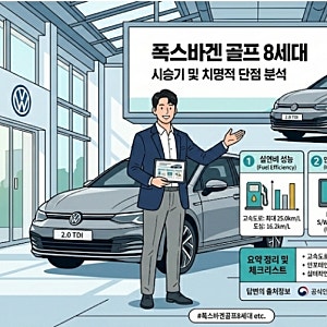 폭스바겐 골프 8세대 시승기 실연비와 치명적인 단점 3가지 정리