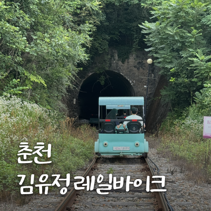 춘천 당일치기 여행 데이트 코스 추천 김유정 레일바이크 2인승 후기, 소요시간