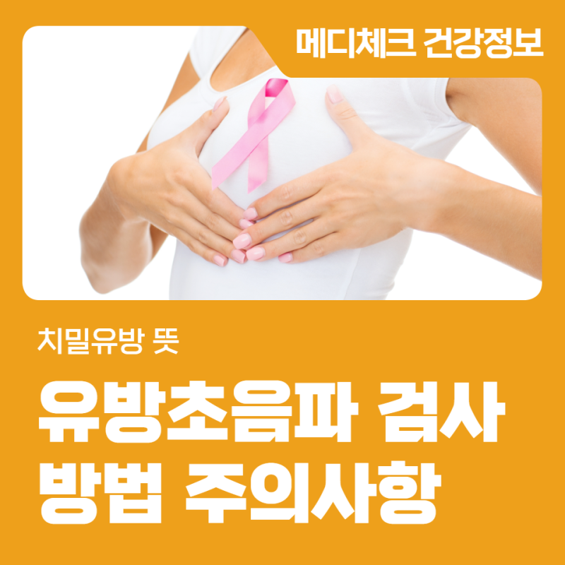 수원 유방초음파 검사 방법 주의사항, 치밀유방 뜻