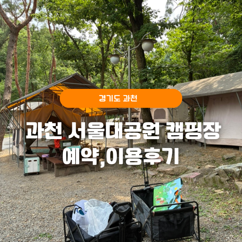 서울대공원 캠핑장 예약 꿀팁 당일 이용후기, 주차, 명당자리