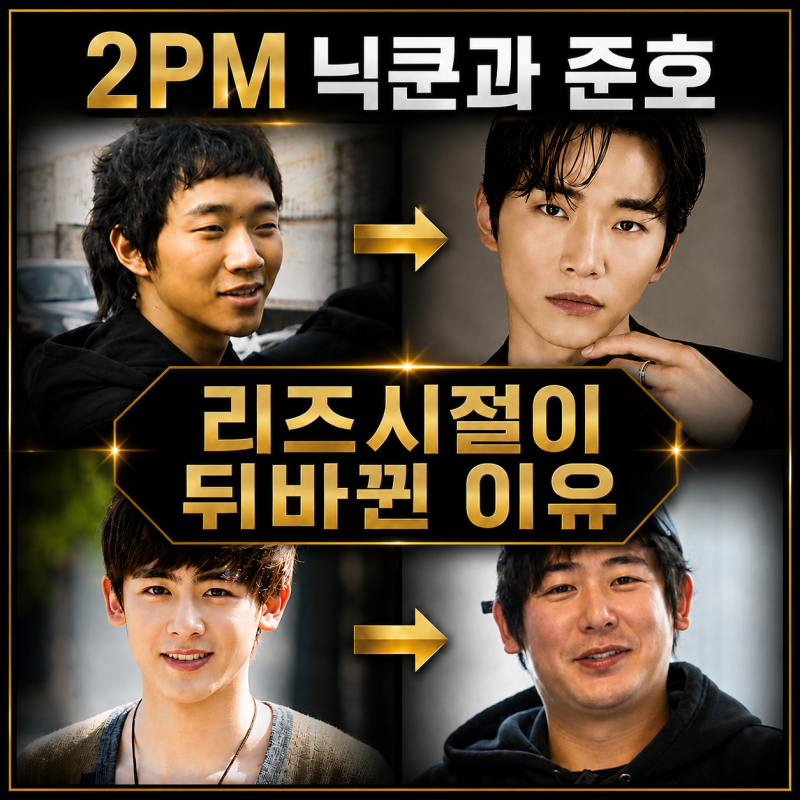 2PM 닉쿤과 준호, 리즈시절이 뒤바뀐 이유~ 잘생김에도 종류가 있다.