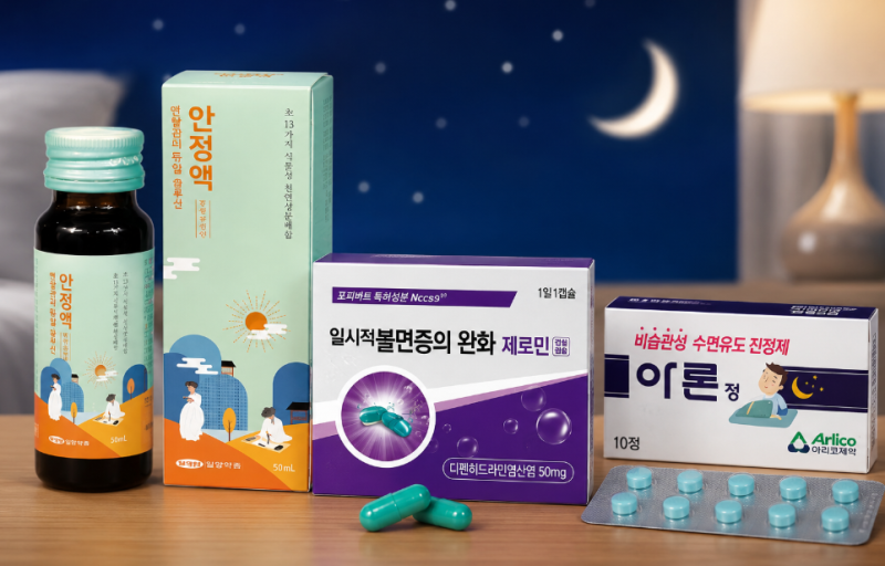 약국 수면유도제 종류 총정리 - 처방 없이 살 수 있는 불면증 약, 부작용까지