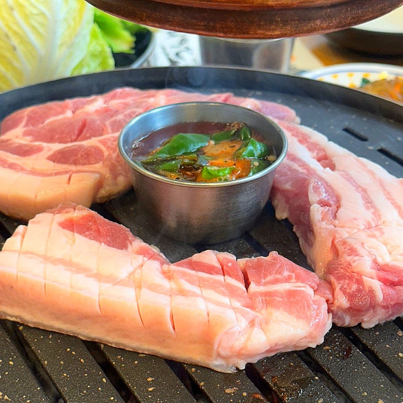 제주공항 근처 흑돼지 맛집 제주태백산 본점, 고기 샐러드바 리필 존맛 제발가세요
