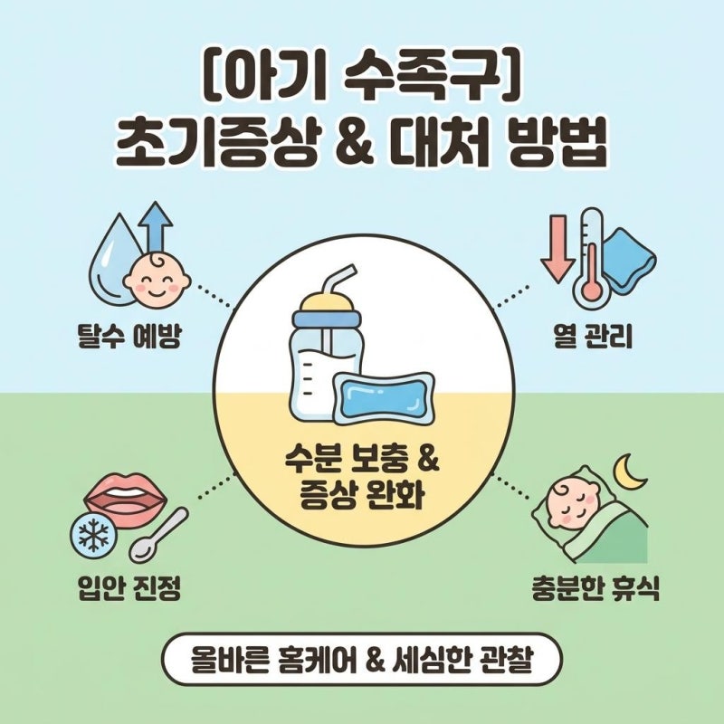 아기 수족구 원인 및 초기증상 확인법, 부모가 알아야 할 치료방법과 주의사항
