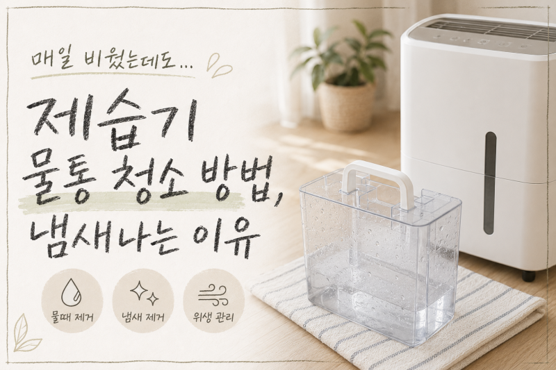 제습기 물통 청소 방법, 매일 물을 비워도 냄새나는 이유