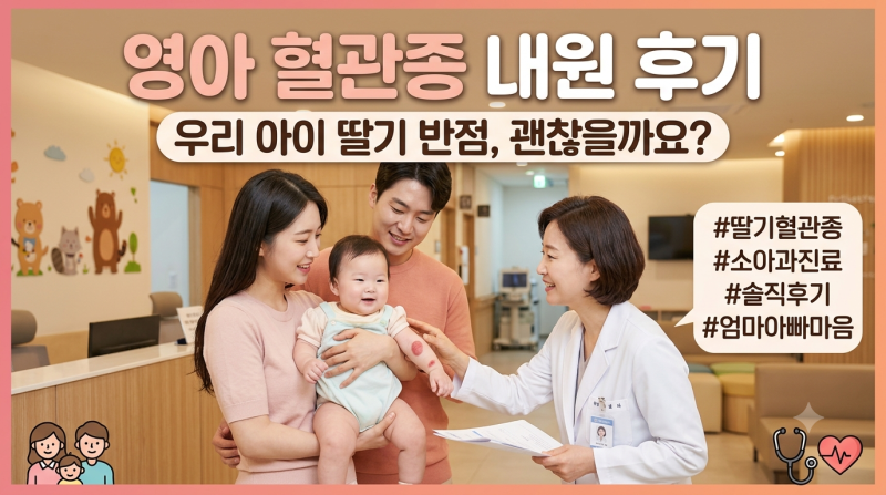 우리 아기에게 빨간 반점?? 영아 혈관종 대학병원 내원 후기(진료비 포함)