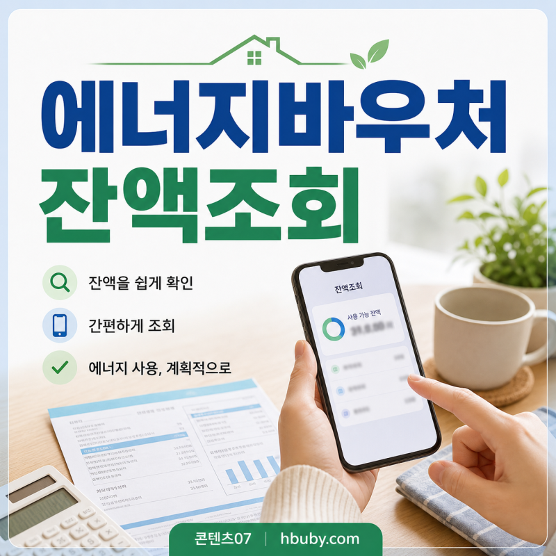 에너지바우처 잔액조회 안 될 때 확인할 내용