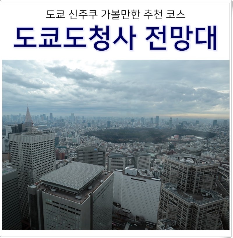 일본 도쿄 여행 신주쿠 추천 코스 도쿄 도청사 무료 전망대 가는법 시간