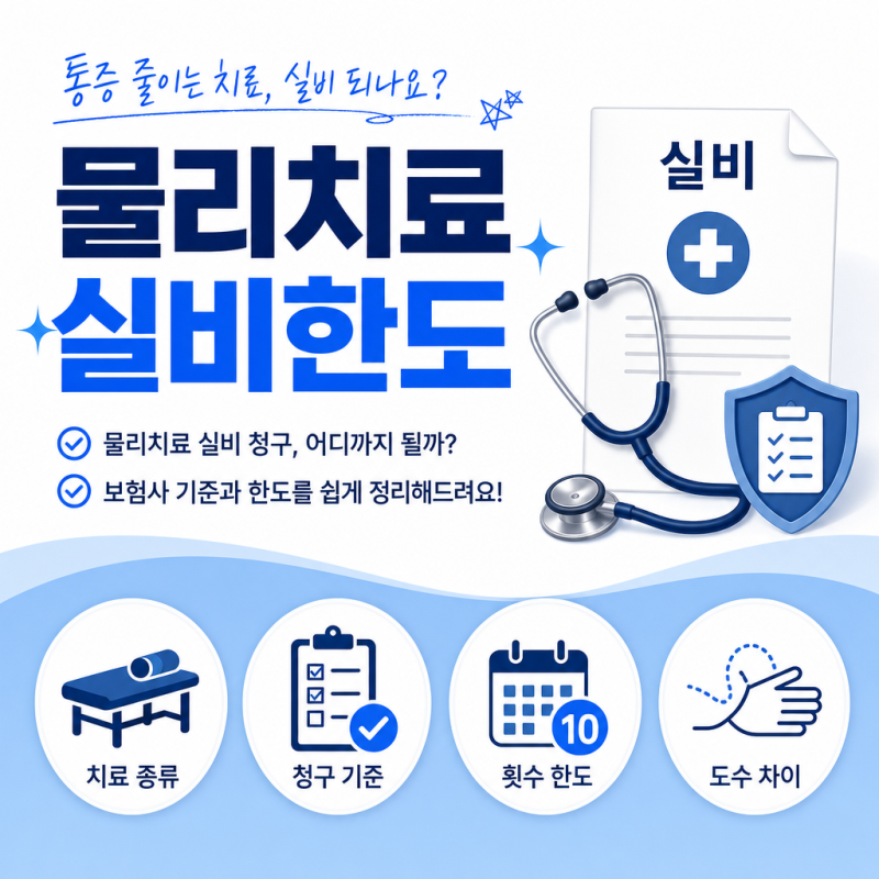 물리치료 실비보험, 몇 회까지 청구 가능할까?