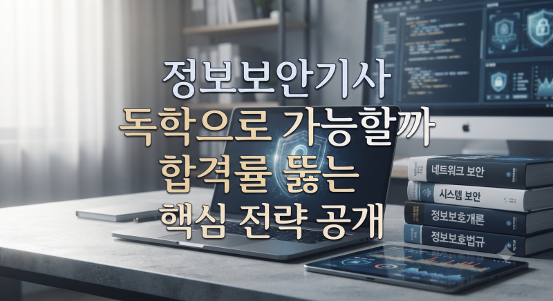 정보보안기사 독학으로 가능할까 합격률 뚫는 핵심 전략 공개