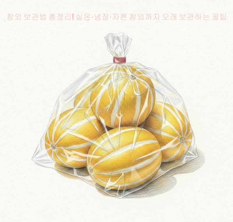 참외 보관법 총정리! 실온·냉장·자른 참외까지 오래 보관하는 꿀팁