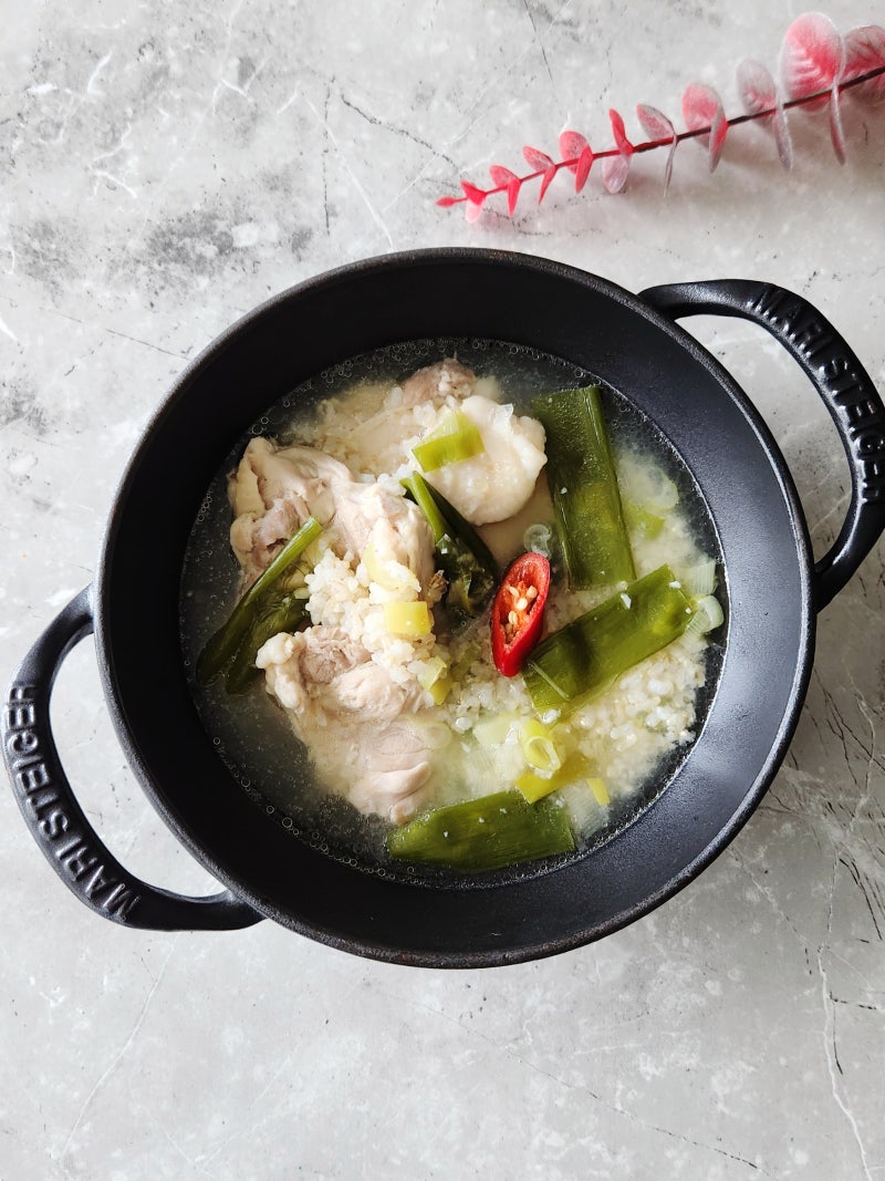 전기밥솥 삼계탕 끓이는법 레시피 닭다리살 '30분' 요리