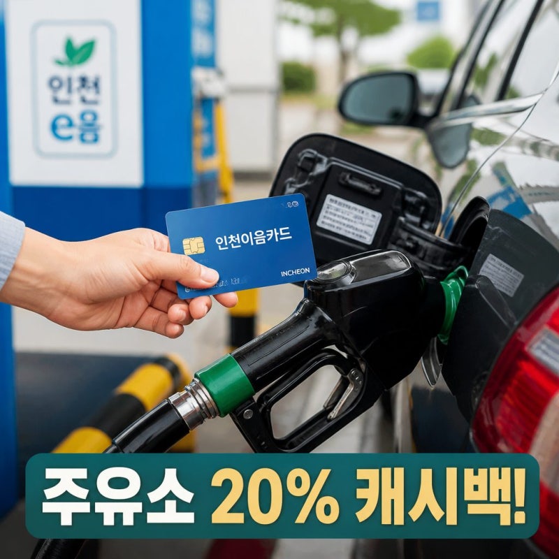 인천 이음카드 주유소 20% 캐시백 혜택 총정리
