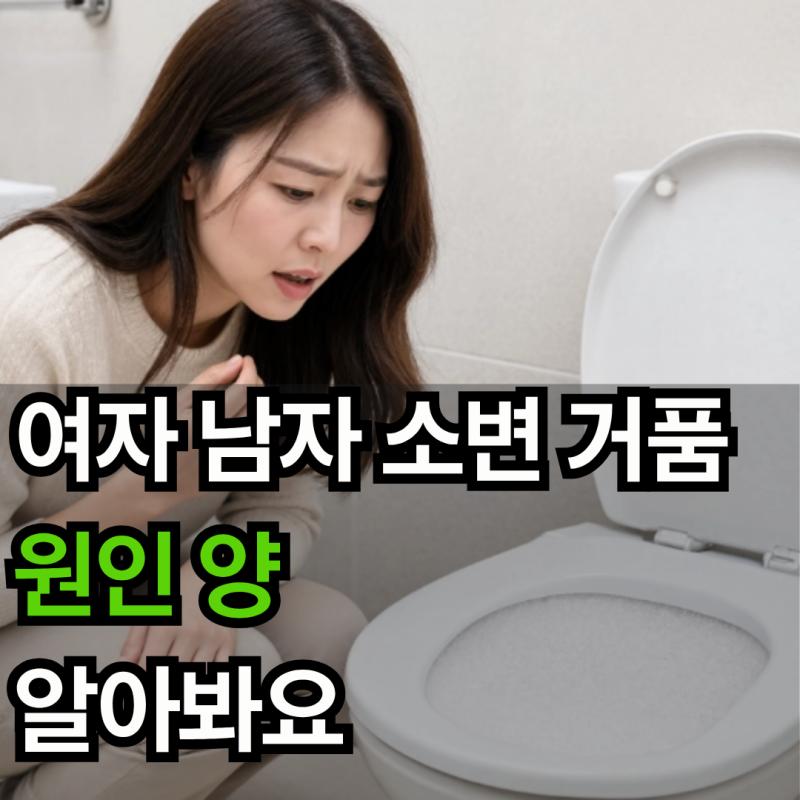 여자 남자 소변 거품 원인 양 알아봐요