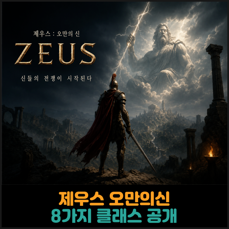 제우스 오만의신 8가지 클래스 공개