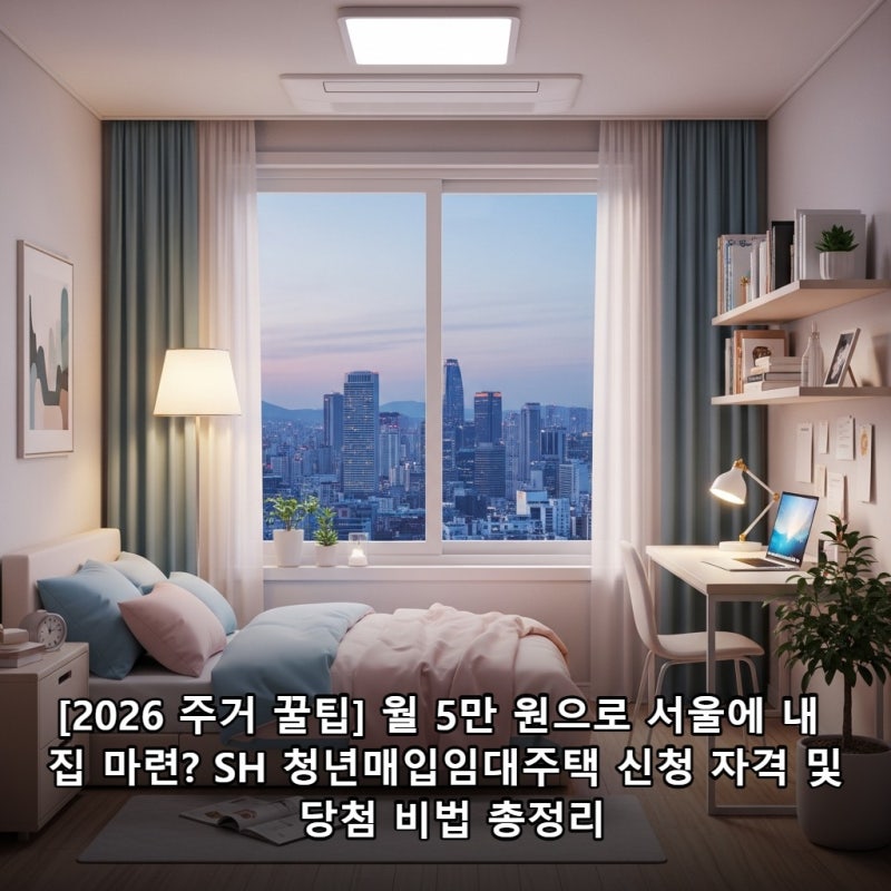 [2026 주거 꿀팁] 월 5만 원으로 서울에 내 집 마련? SH 청년매입임대주택 신청 자격 및 당첨 비....