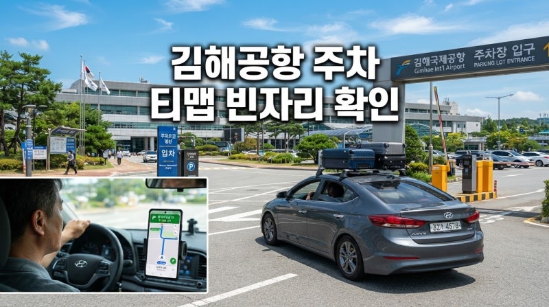 김해공항 주차장 자리 있나｜티맵으로 P1·P2 실시간 빈자리 찾는 법