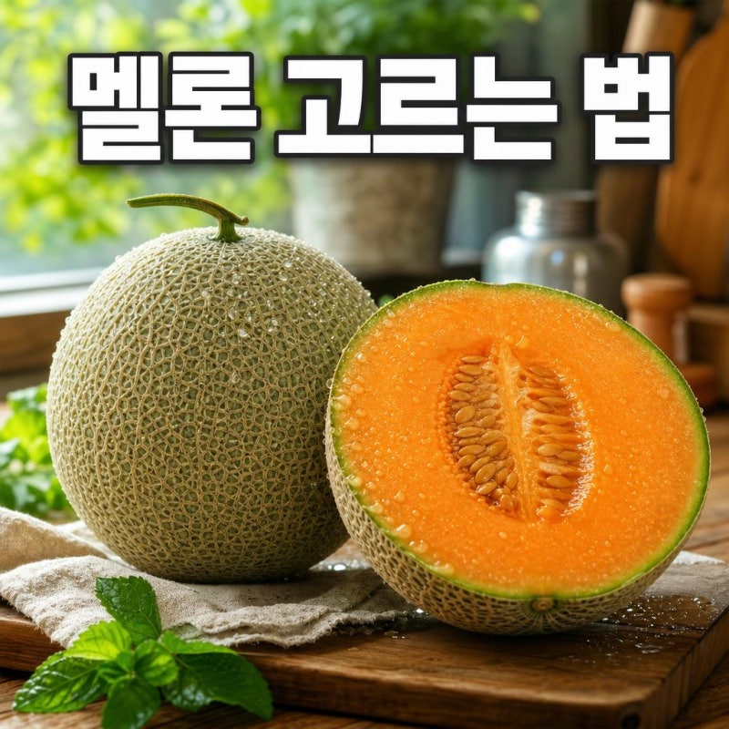 멜론 고르는 법 딱 이거 하나면 실패가 확 줄어요
