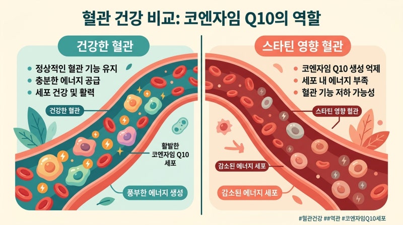 고지혈증 약 복용 시 함께 챙겨야 할 코엔자임Q10 영양제 선택 기준 3가지
