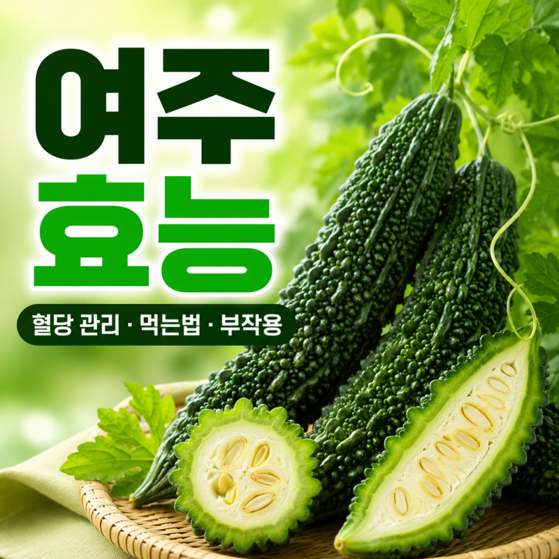 여주 효능 6가지, 혈당 관리에 좋은 이유와 먹는법 부작용까지