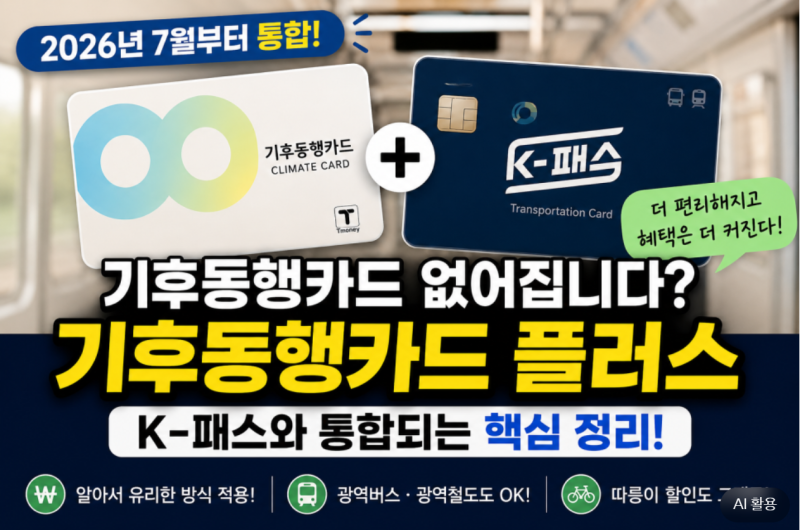 기후동행카드플러스카드 사용 가능한 교통수단은 무엇인가요