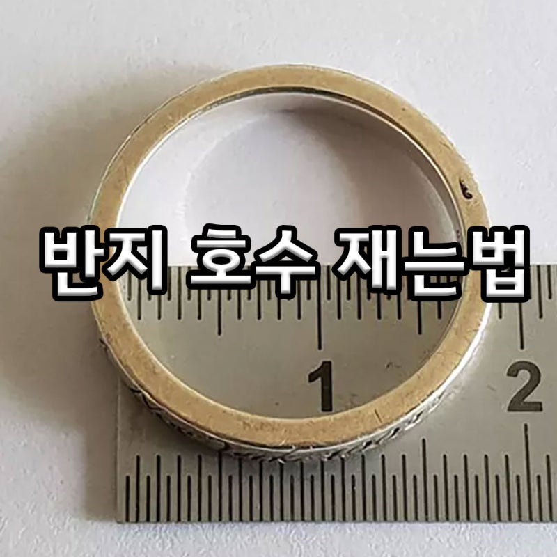반지 호수 재는법 KS규격과 남자 여자 평균 호수 총정리
