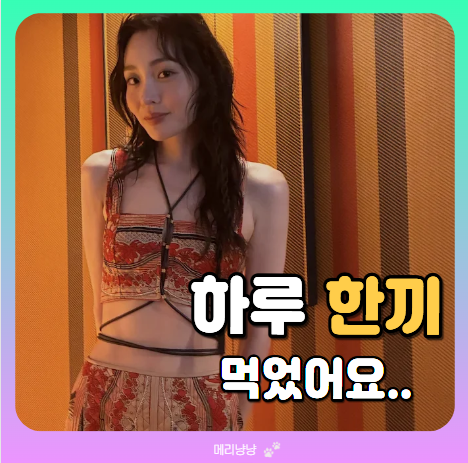 김민하 다이어트 방법, 다들 마운자로 검색하는데 정작 뺀 건 하루 한 끼였다