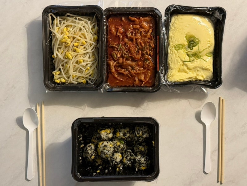 [한신포차 길동점 국물닭발 배달 후기] 무뼈도 맛있자나 ?! / 계란찜+콩나물+주먹밥 세트는 필....