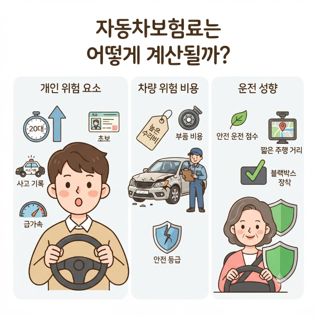 자동차보험료는 어떻게 계산될까? 결정 요소 총정리