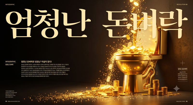 똥 싸는 꿈 해몽, 변기가 넘쳐서 바닥에 흘렀다면 당장 로또 사세요 (돈벼락 터짐)